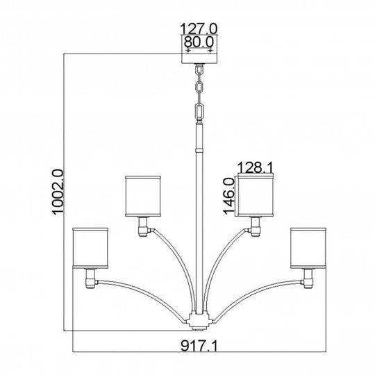 Prospect Park 9 Light Chandelier In Satin Nickel / Chrome Finish