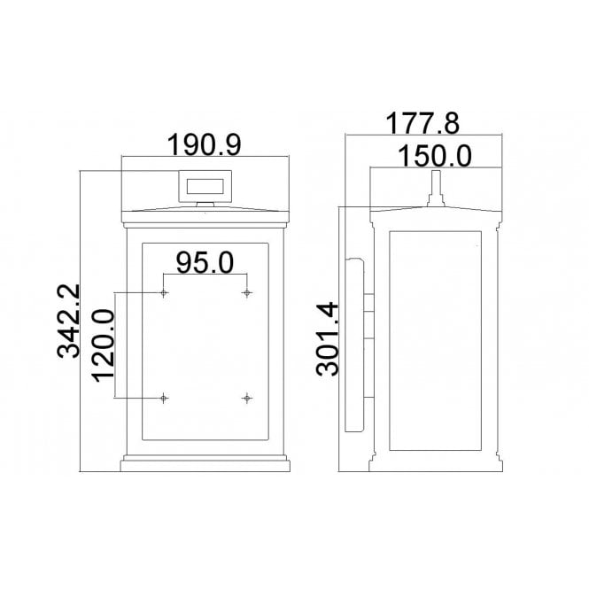 Roscoe 1 Light Medium Wall Lantern In Textured Black  Finish