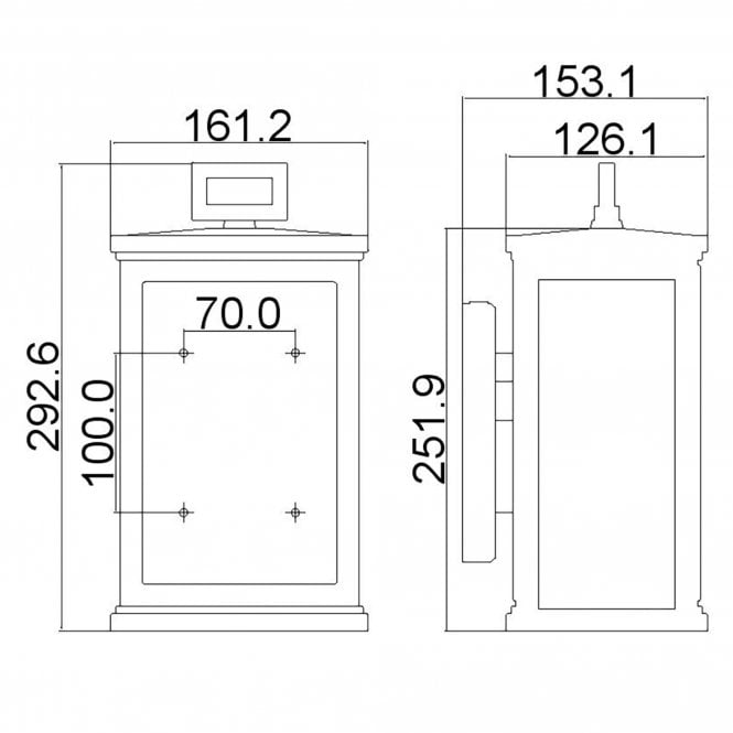 Roscoe 1 Light Small Wall Lantern In Textured Black  Finish