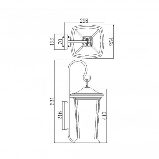 Bromley 3 Light Large Wall Lantern In Oil Rubbed Bronze Finish