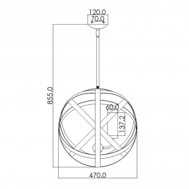 Carson 3 Light Outdoor Chandelier In Vintage Iron Finish