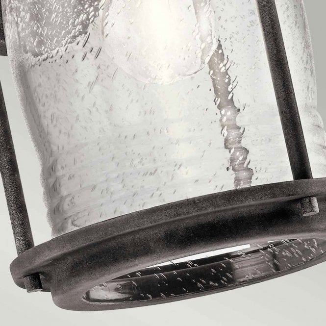 Ashland Bay 1 Light Medium Wall Lantern In Weathered Zinc Finish