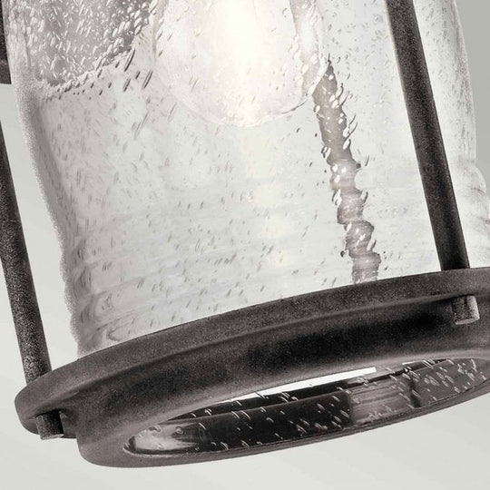 Ashland Bay 1 Light Medium Wall Lantern In Weathered Zinc Finish