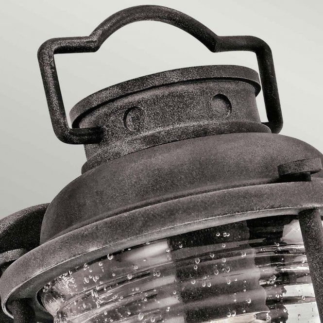Ashland Bay 1 Light Small Wall Lantern In Weathered Zinc Finish