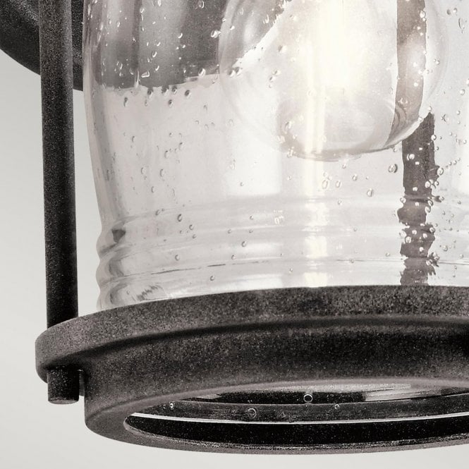 Ashland Bay 1 Light Small Wall Lantern In Weathered Zinc Finish