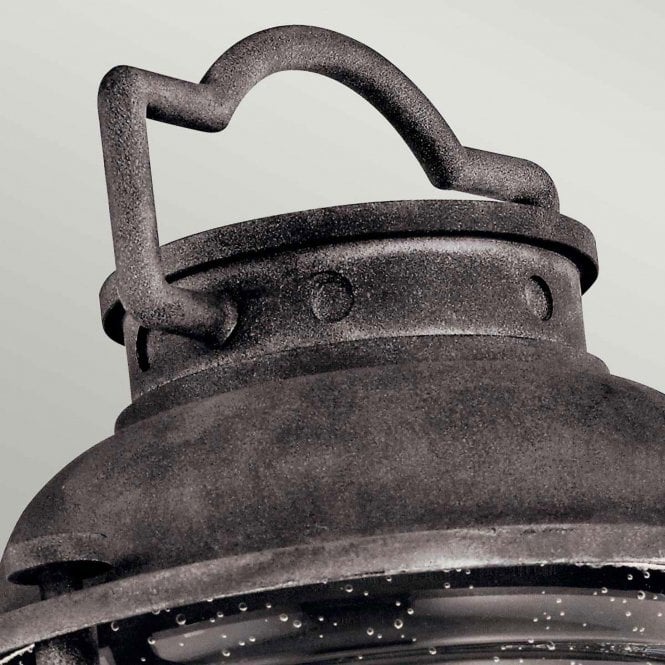 Ashland Bay 1 Light Medium Pedestal Lantern In Weathered Zinc Finish