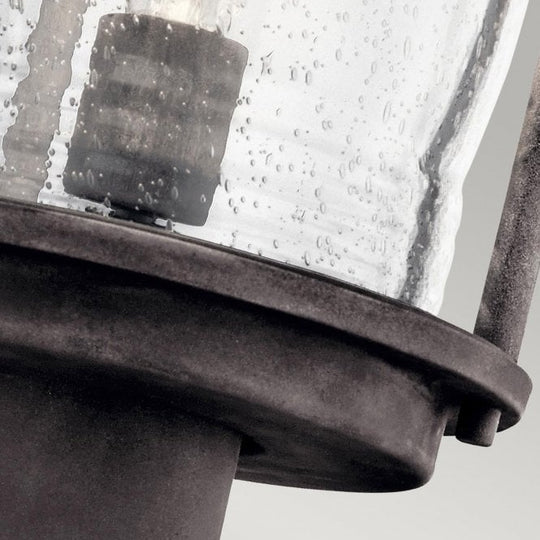 Ashland Bay 1 Light Medium Pedestal Lantern In Weathered Zinc Finish