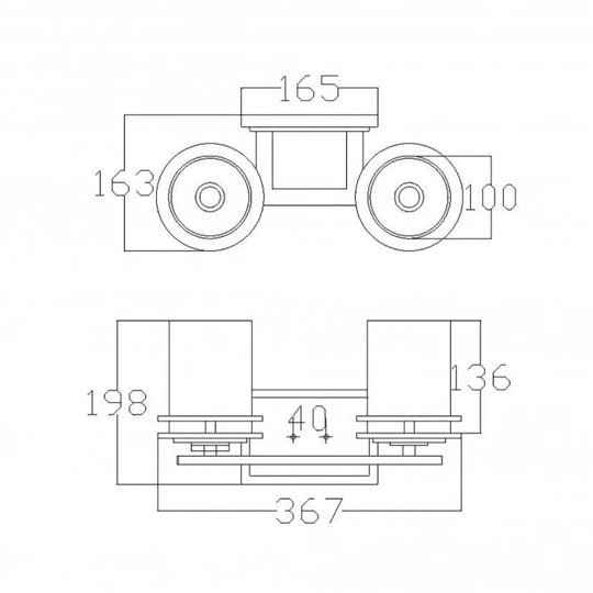 Hendrik 2 Light Bathroom Wall Light  In Polished Chrome Finish