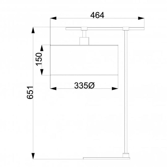 Balance 1 Light Table Lamp - Brown and Polished Brass