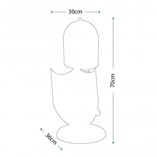 Crusader Table Lamp in a brushed bronze finish