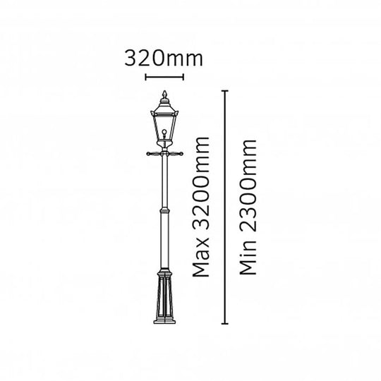 Chelsea Grande Single Post Copper