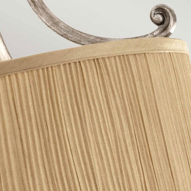 Abbey Semi-Flush Light in a silver sand finish