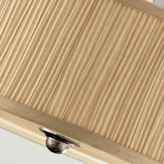 Abbey Semi-Flush Light in a silver sand finish