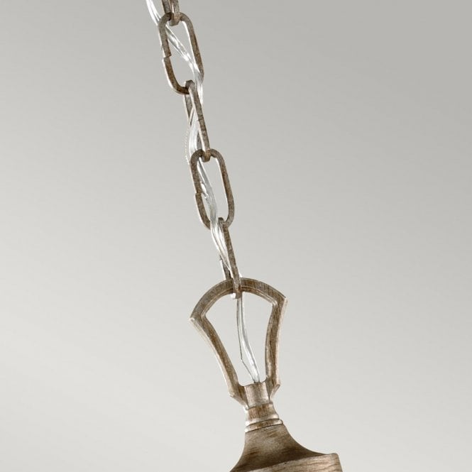 Abbey 5 light Chandelier with silver sand finish