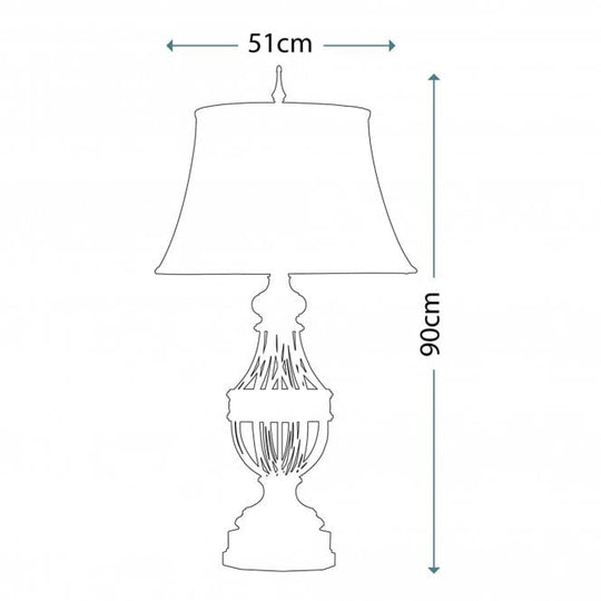 Augustine Table Lamp in a antique brown finish