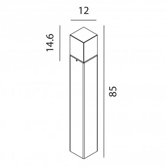 Arendal Large Bollard        Black