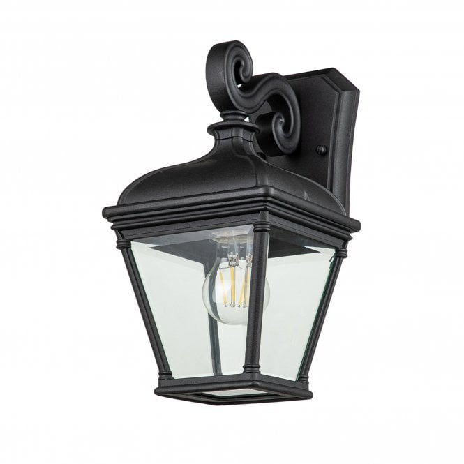 Bayview 1 Light Medium Wall Lantern Black