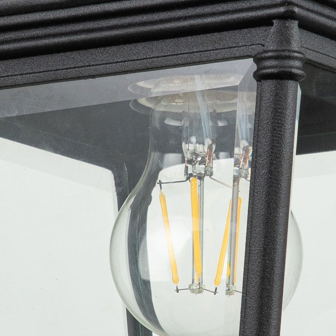 Bayview 1 Light Medium Wall Lantern Black