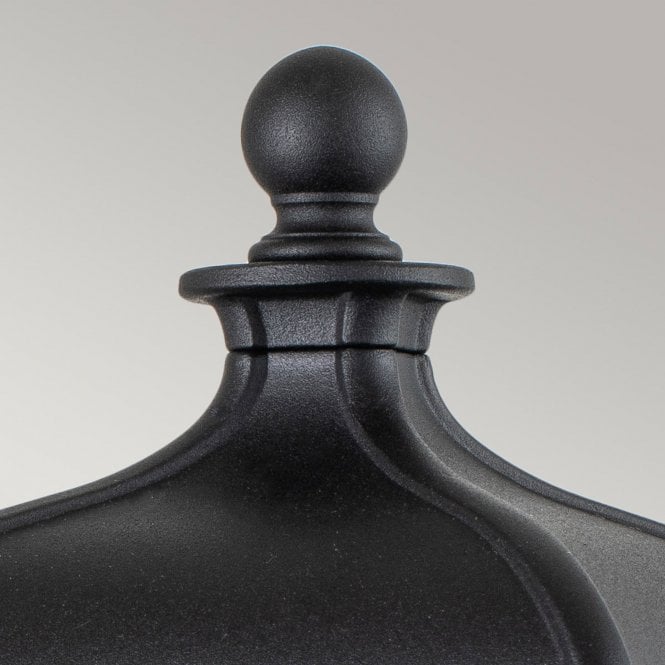 Bayview 1 Light Medium Pedestal Lantern Black
