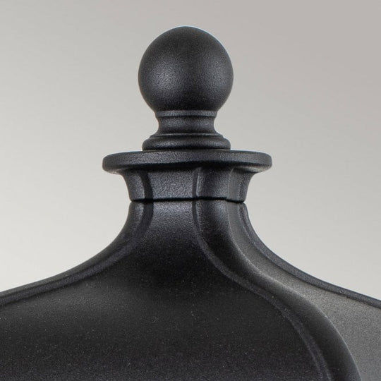Bayview 1 Light Medium Pedestal Lantern Black