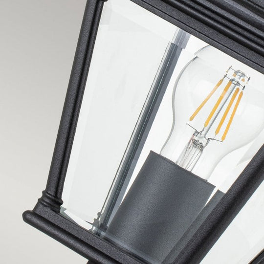 Bayview 1 Light Medium Pedestal Lantern Black