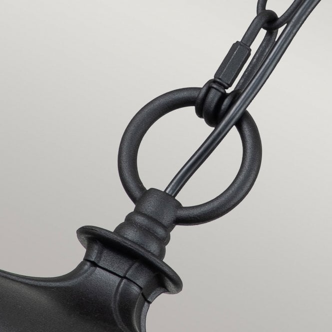 Bayview 1 Light Medium Chain Lantern  Black