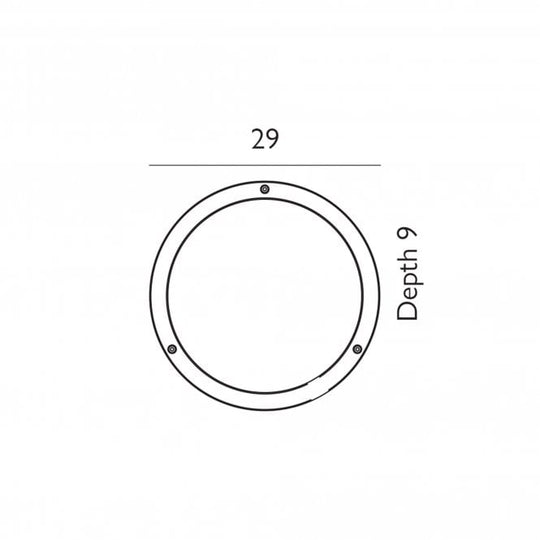 Bornholm LED Wall/Ceiling Light       Graphite