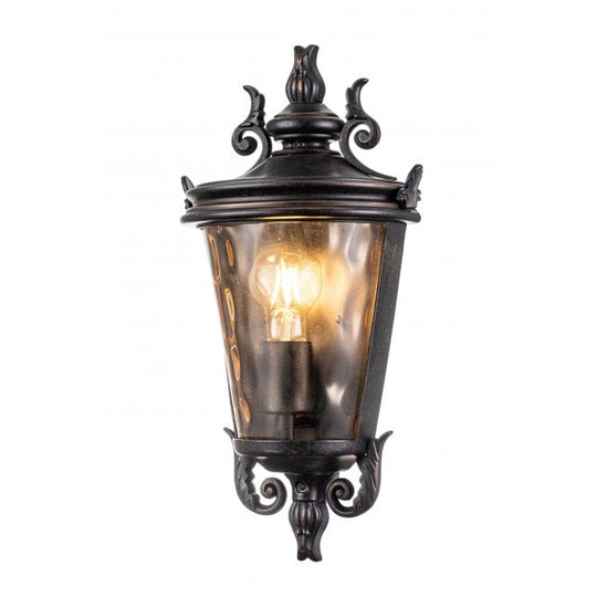 Baltimore 1 Light Medium Half Lantern Weathered Bronze