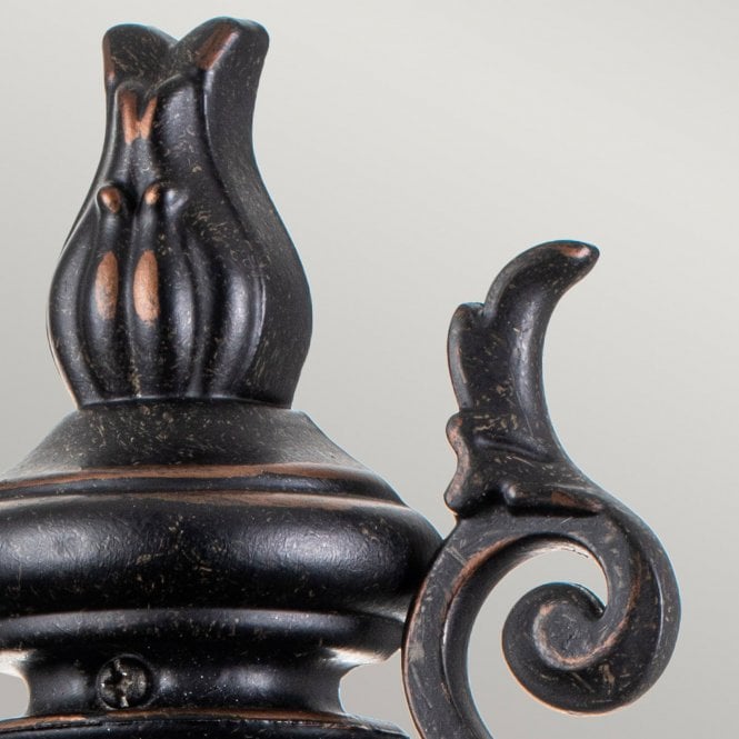 Baltimore 1 Light Medium Half Lantern Weathered Bronze