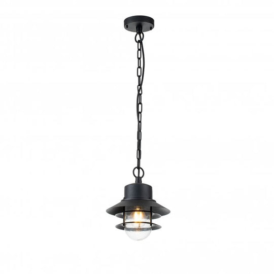 Copenhagen 1 Light Chain Lantern - Black