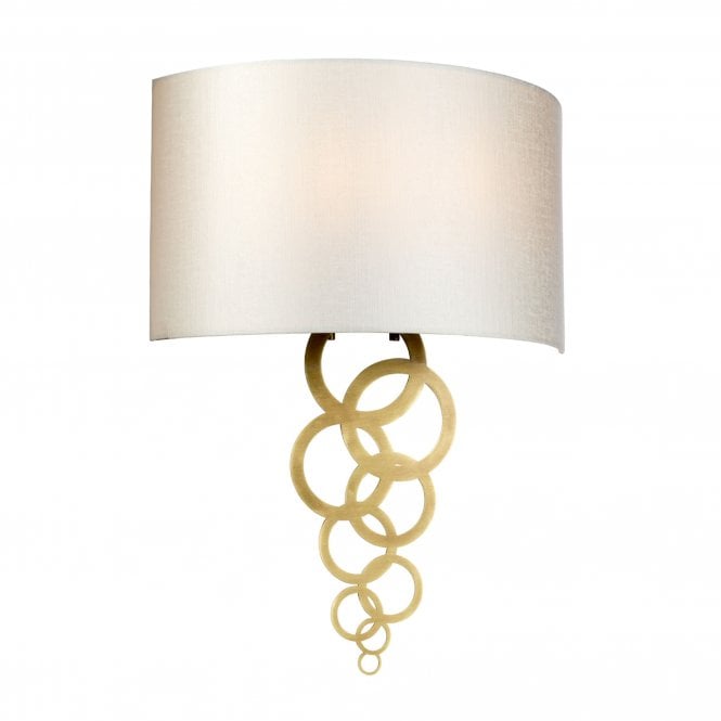 Curtis Large 2 Light Wall Light - Aged Brass