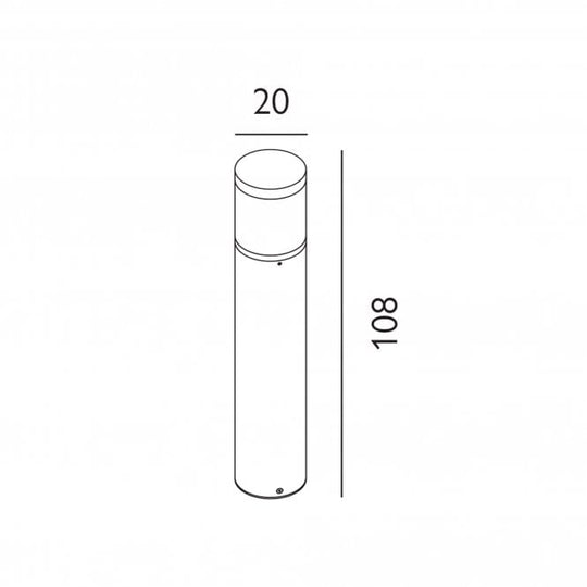 Egersund LED Large Bollard       Graphite