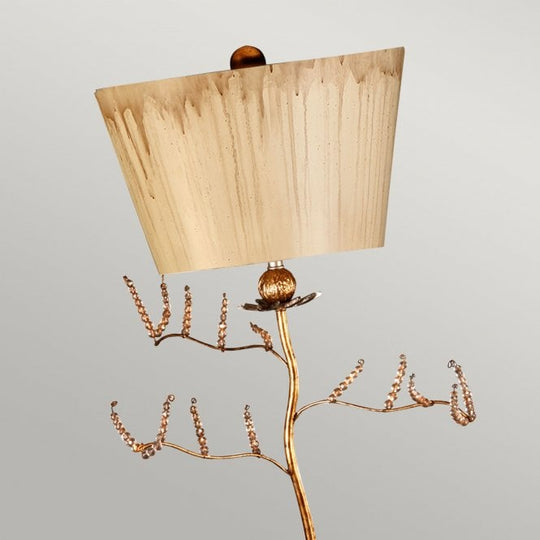 Kristal 1 Light Table Lamp Putty & Gold Leaf