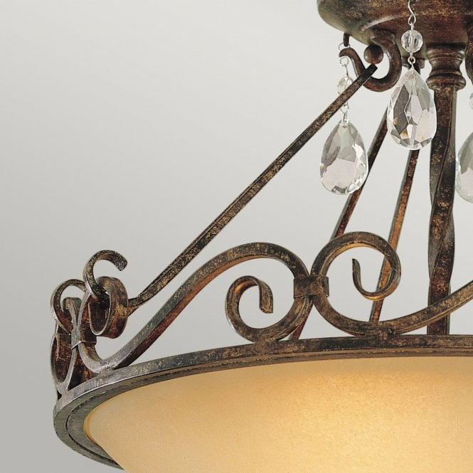 Chateau 2 Light Semi-Flush Light Mocha Bronze