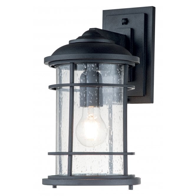 Lighthouse 1 Light Medium Wall Lantern Textured Black