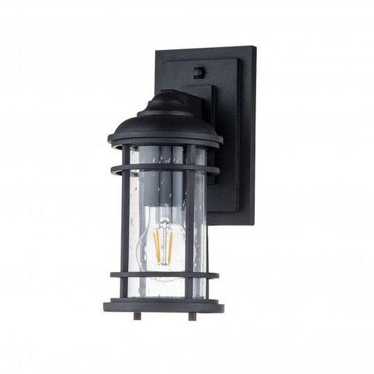 Lighthouse 1 Light Small Wall Lantern Textured Black