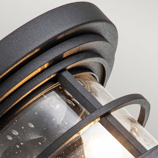 Lighthouse 2 Light Flush Mount Textured Black