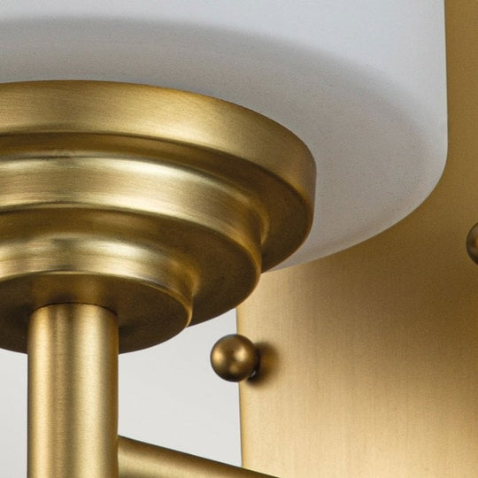 Malibu 1 Light Wall Light Brushed Brass