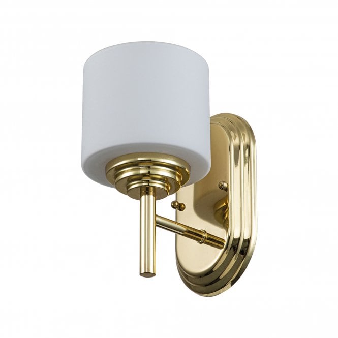 Malibu 1 Light Wall Light Polished Gold or Brass