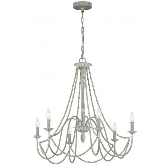 Maryville 6 Light Chandelier Washed Grey