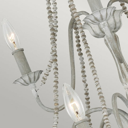 Maryville 9 Light Chandelier Washed Grey