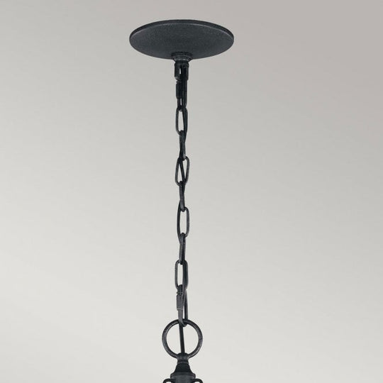 Nori 3 Light Chandelier Dark Weathered Zinc with Driftwood Grey