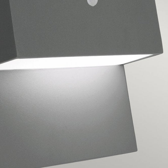 Geneve 1 Light Wall Light with PIR Graphite