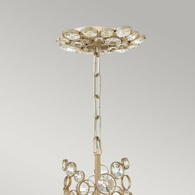 Anya Two Tier Pendant Silver Leaf