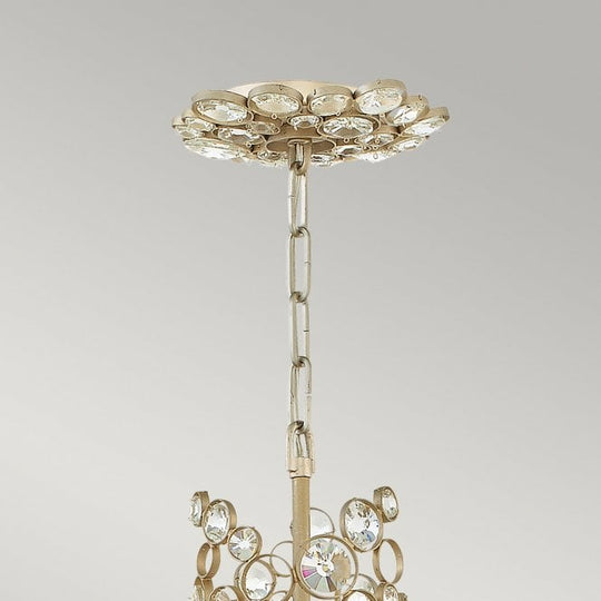 Anya Two Tier Pendant Silver Leaf