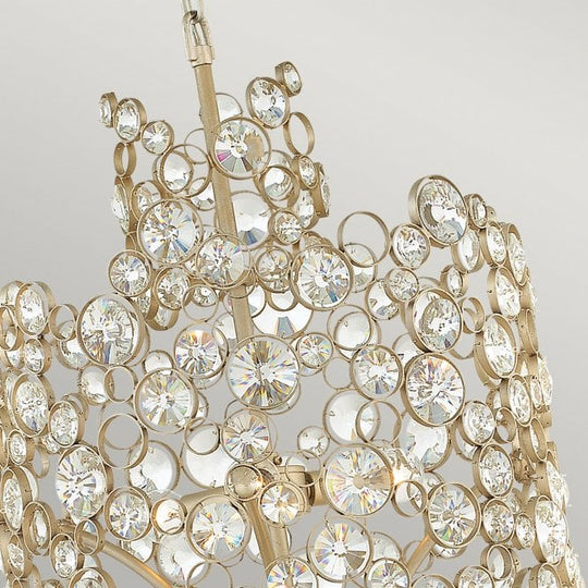 Anya Two Tier Pendant Silver Leaf