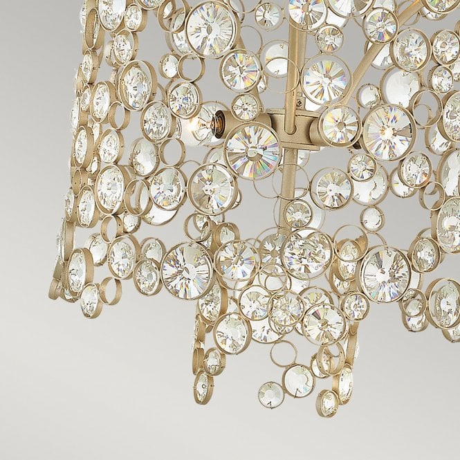 Anya Two Tier Pendant Silver Leaf