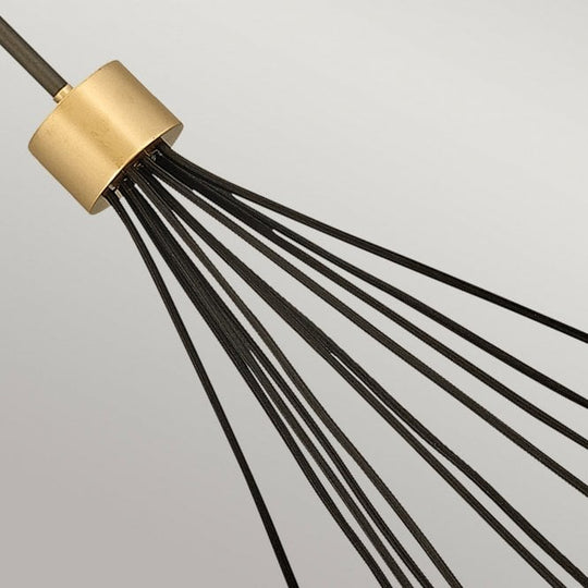 Astrid1 1 Light Pendant Cluster Metallic Matte Bronze with Deluxe Gold Accents