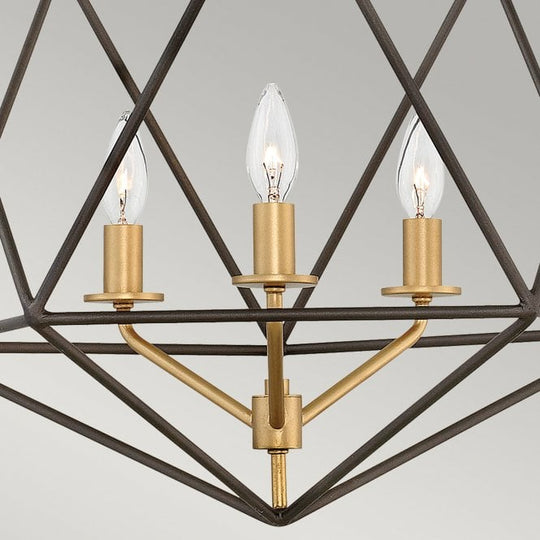 Astrid 3 Light Pendant Chandelier Metallic Matte Bronze