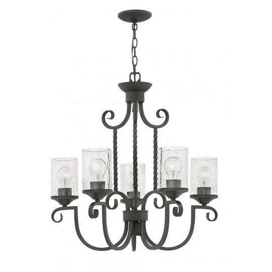 Casa 5 Light Chandelier Olde Black